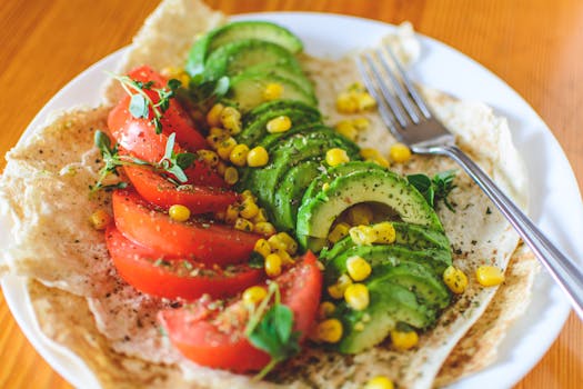healthy Mediterranean meal