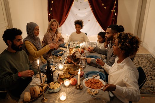 traditional family meal