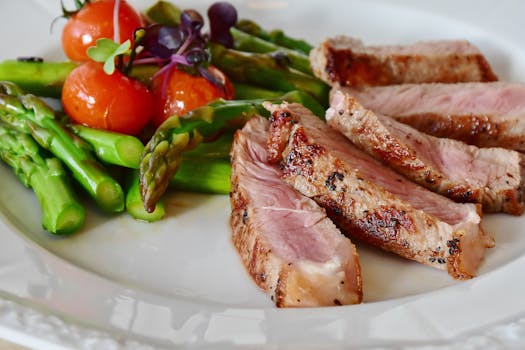 a plate full of healthy food