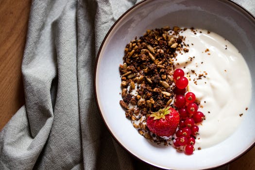 healthy meal with fiber-rich ingredients